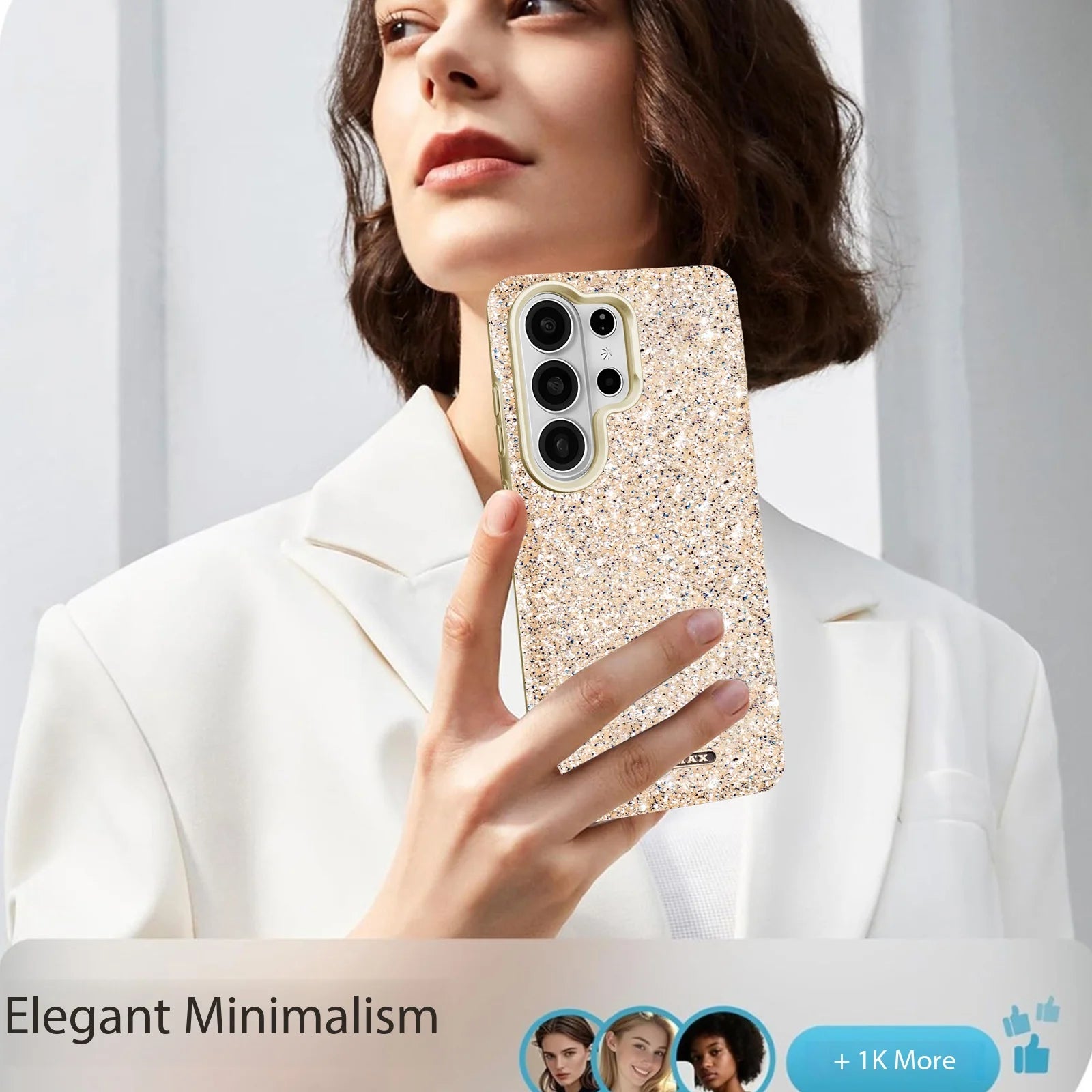 Premium Shiny Leather Magnetic Case for Samsung Galaxy S26 Series