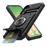 Samsung Galaxy A56 Shockproof Case with Magnetic Rotating Ring Stand & Wallet Cover