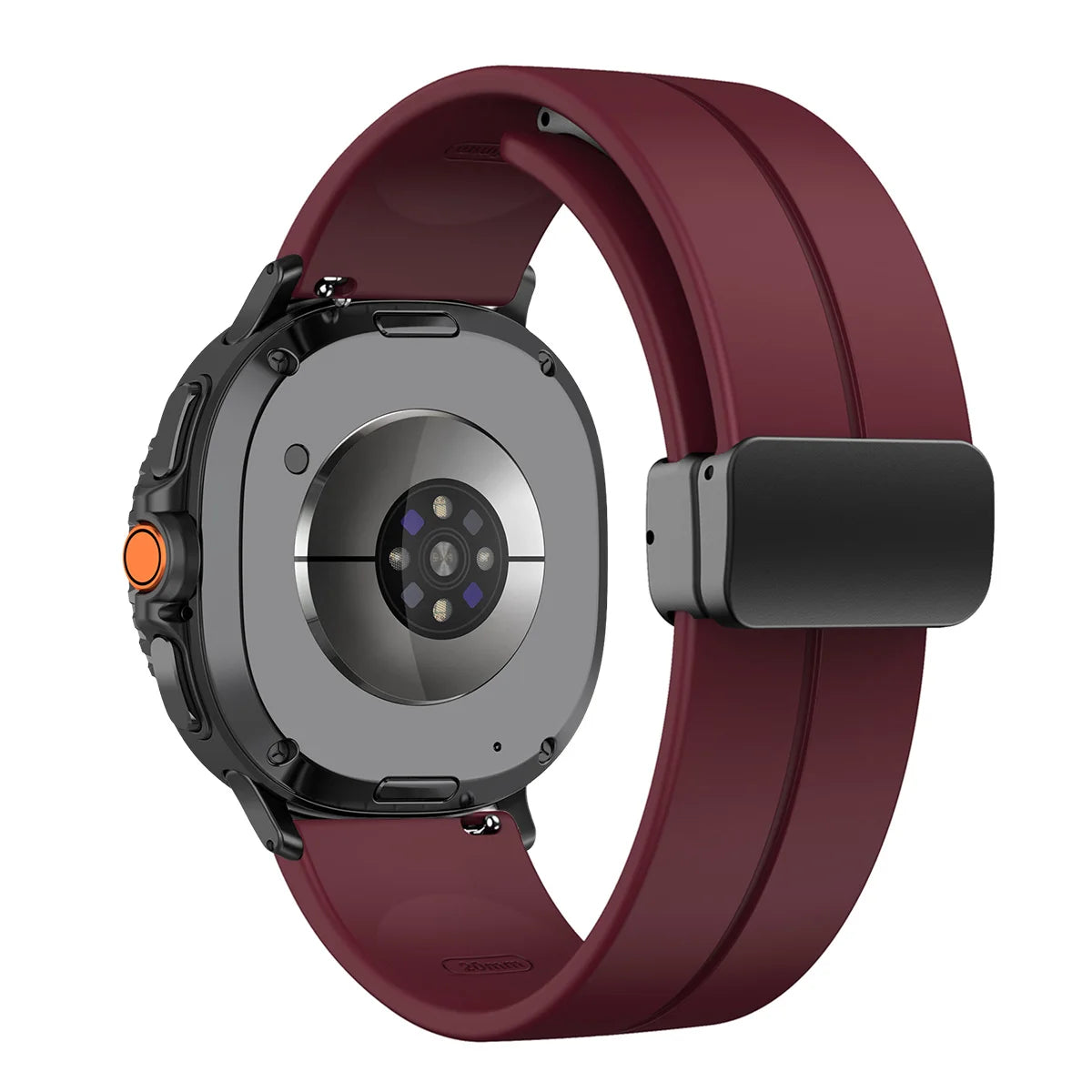 Silicone Magnetic Buckle Strap for Samsung Galaxy Watch 8 /  Galaxy Watch 8 Classic