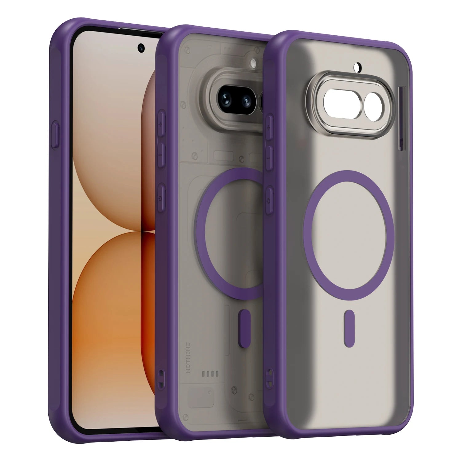 Shockproof Translucent Magnetic Case For Nothing Phone 4a