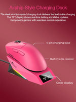 DAREU AE6PRO Ultra-Light Wireless Gaming Mouse with Charging Base
