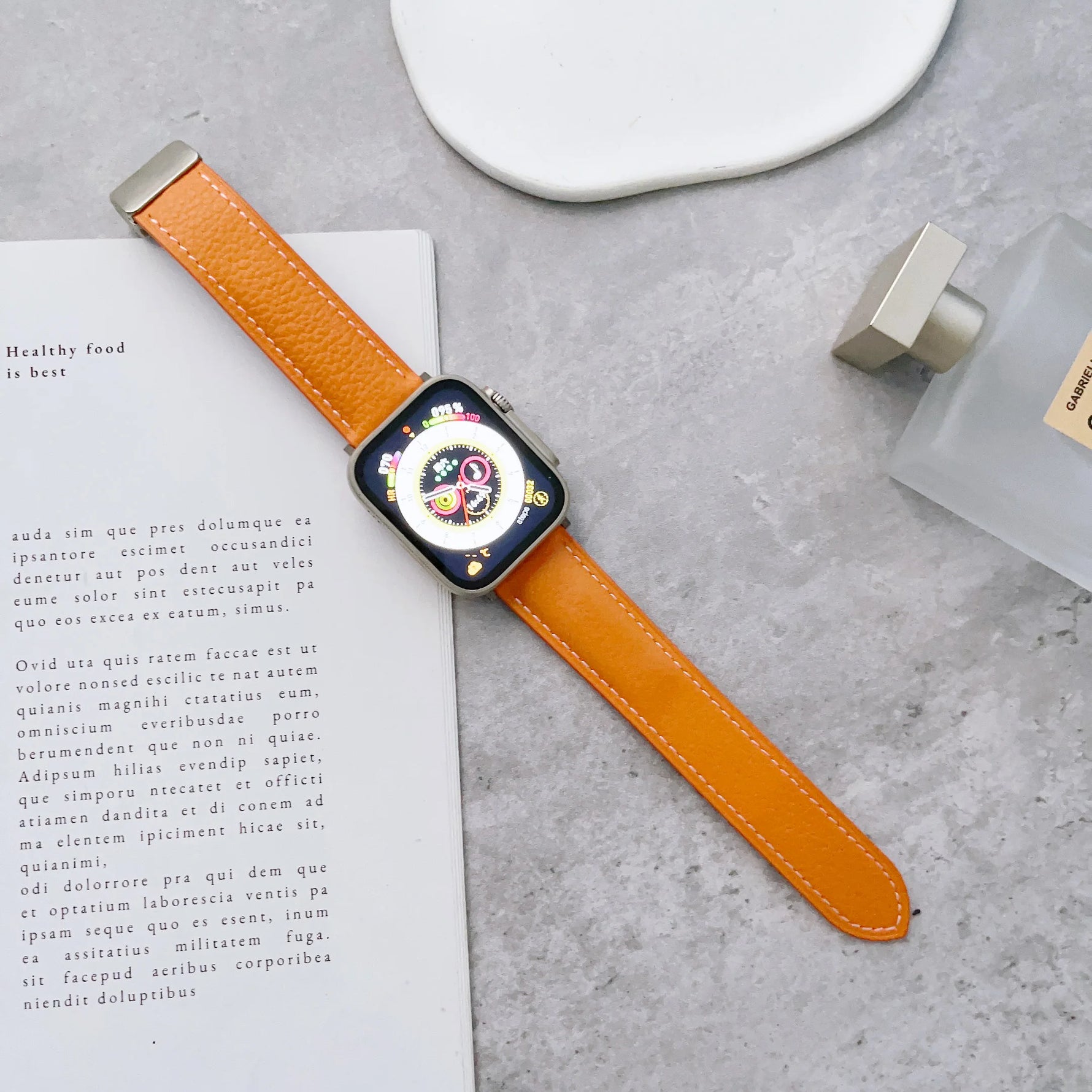 Premium Leather Bracelet Strap for Apple Watch
