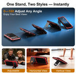 Metal Full-Body Case with Tempered Glass and Camera Stand for iPhone 17 Series
