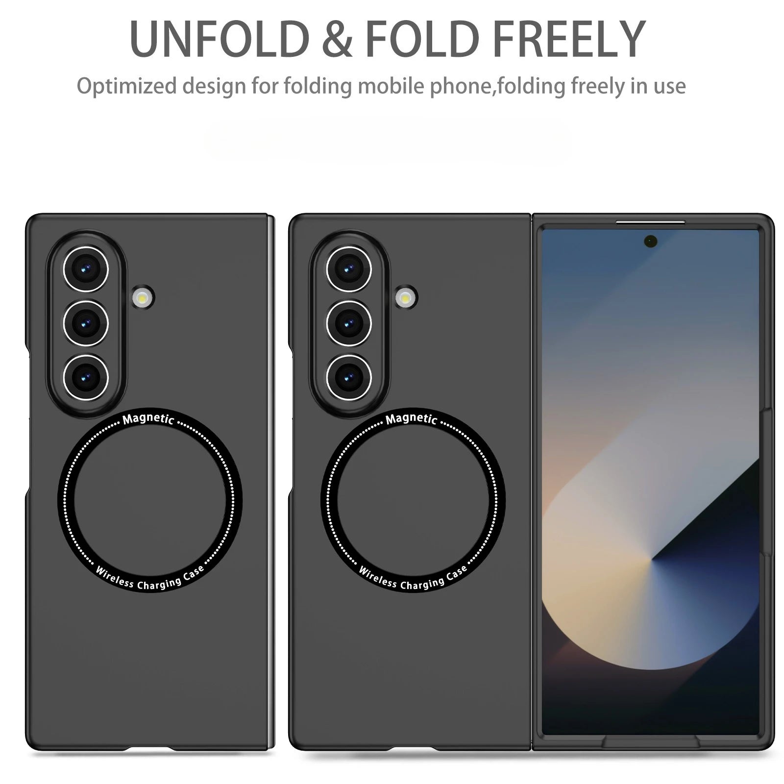 Non-Slip Shockproof Plastic Case for Samsung Galaxy Z Fold 6