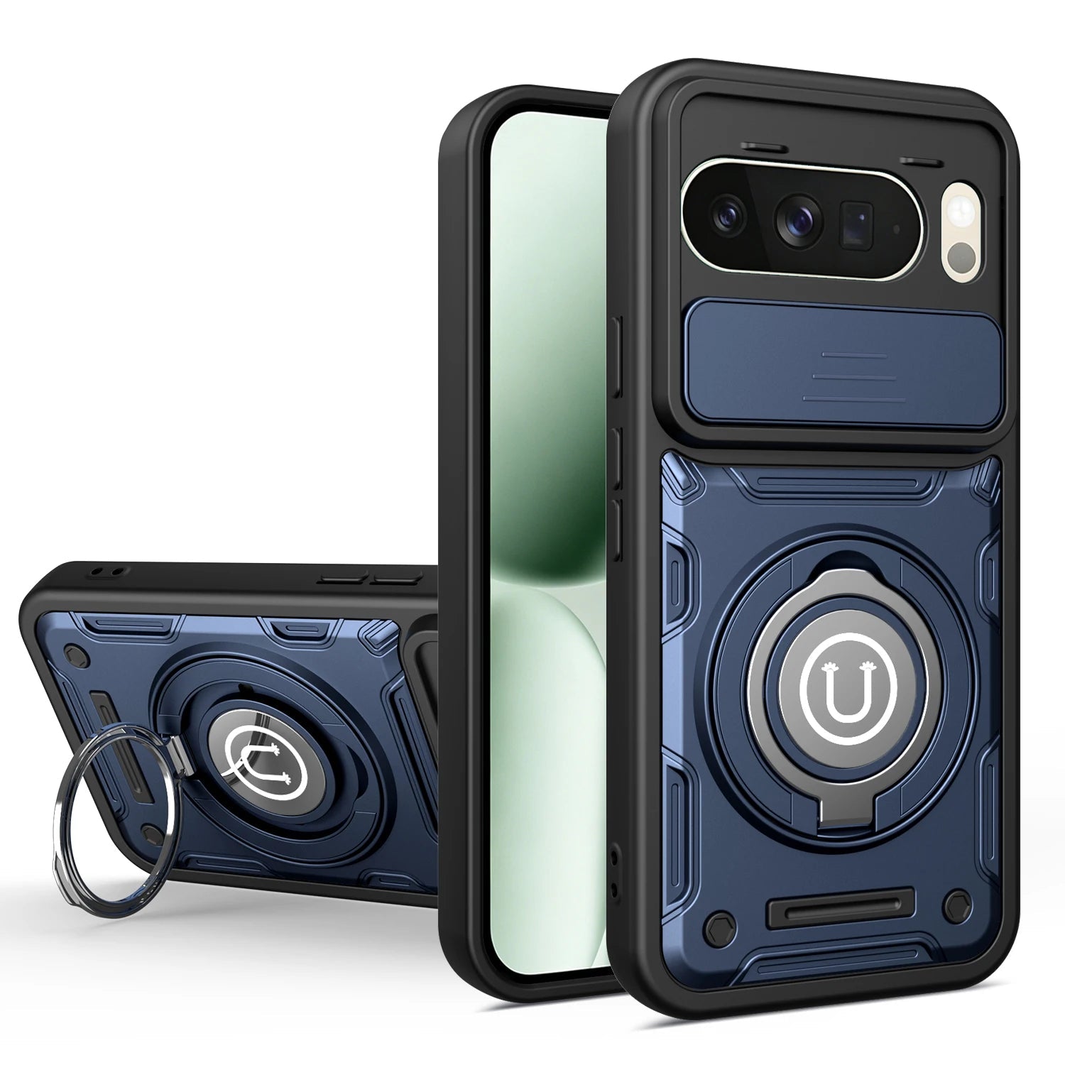 360° Rotating Metal Ring Holder Case for Google Pixel 10 Pro XL