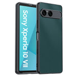 Sony Xperia 10 VII PU Leather Case with Fiber Texture and Shock-Resistant Protection