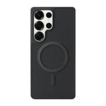 Ultra-Thin Luxury Magnetic Case for Samsung Galaxy S26 with Carbon Fiber & Leather Design