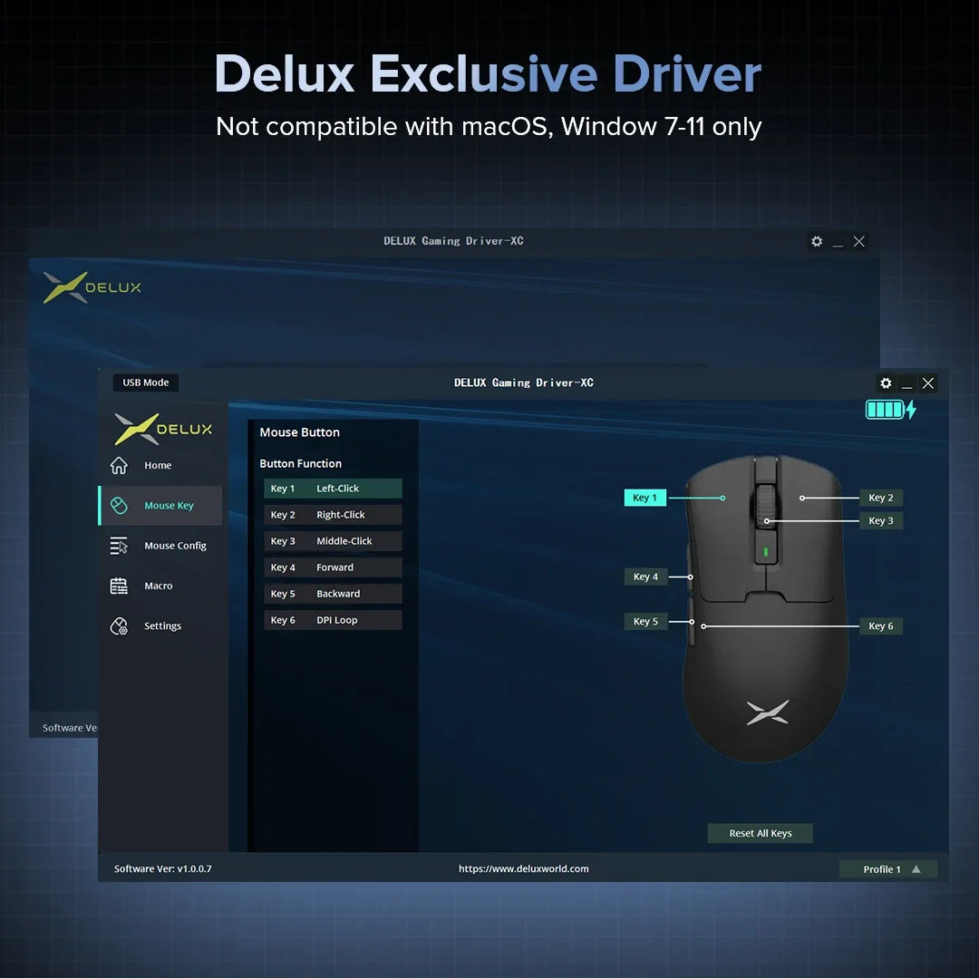 Delux M900 SE Wireless Gaming Mouse