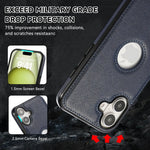 Retro Leather Shockproof Phone Case for iPhone 16 Series
