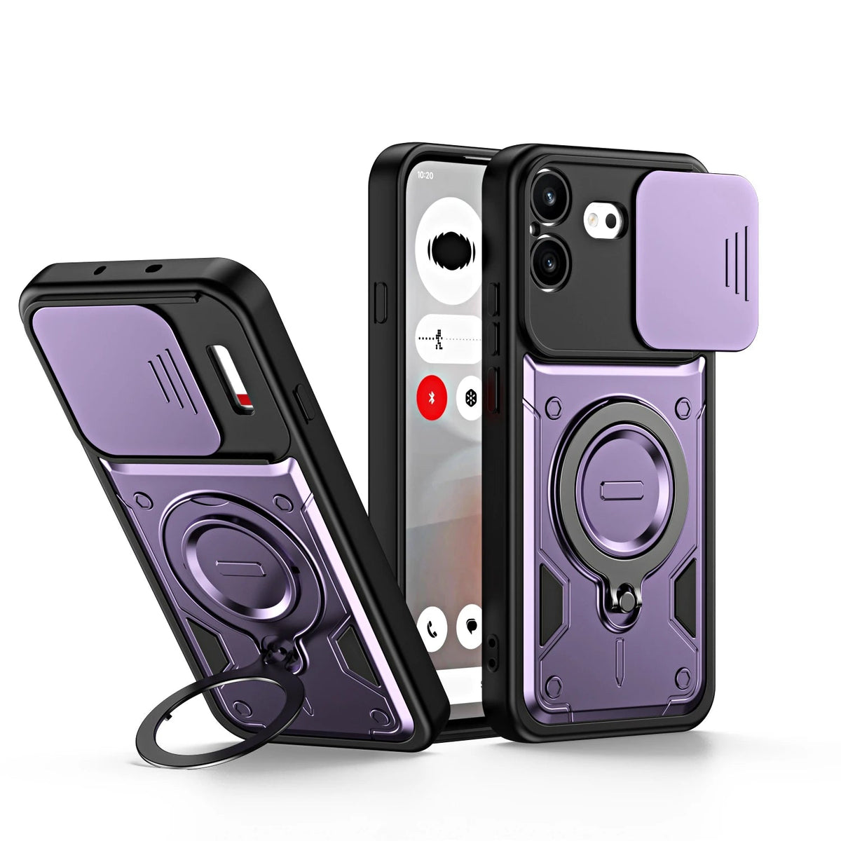 Rugged Shockproof Case with Sliding Camera Lens Cover for Nothing Phone (4b)