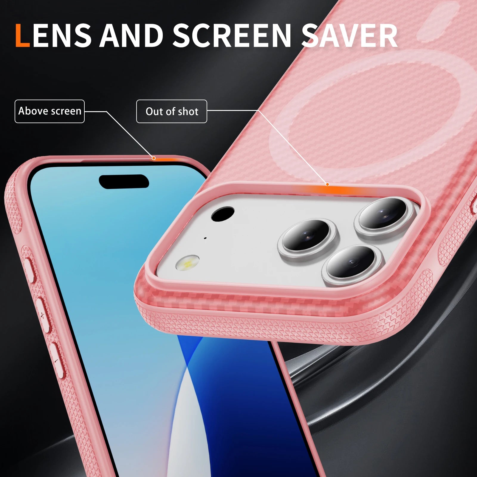 Slim Matte Aramid Fiber Pattern MagSafe Case for iPhone 17 Series