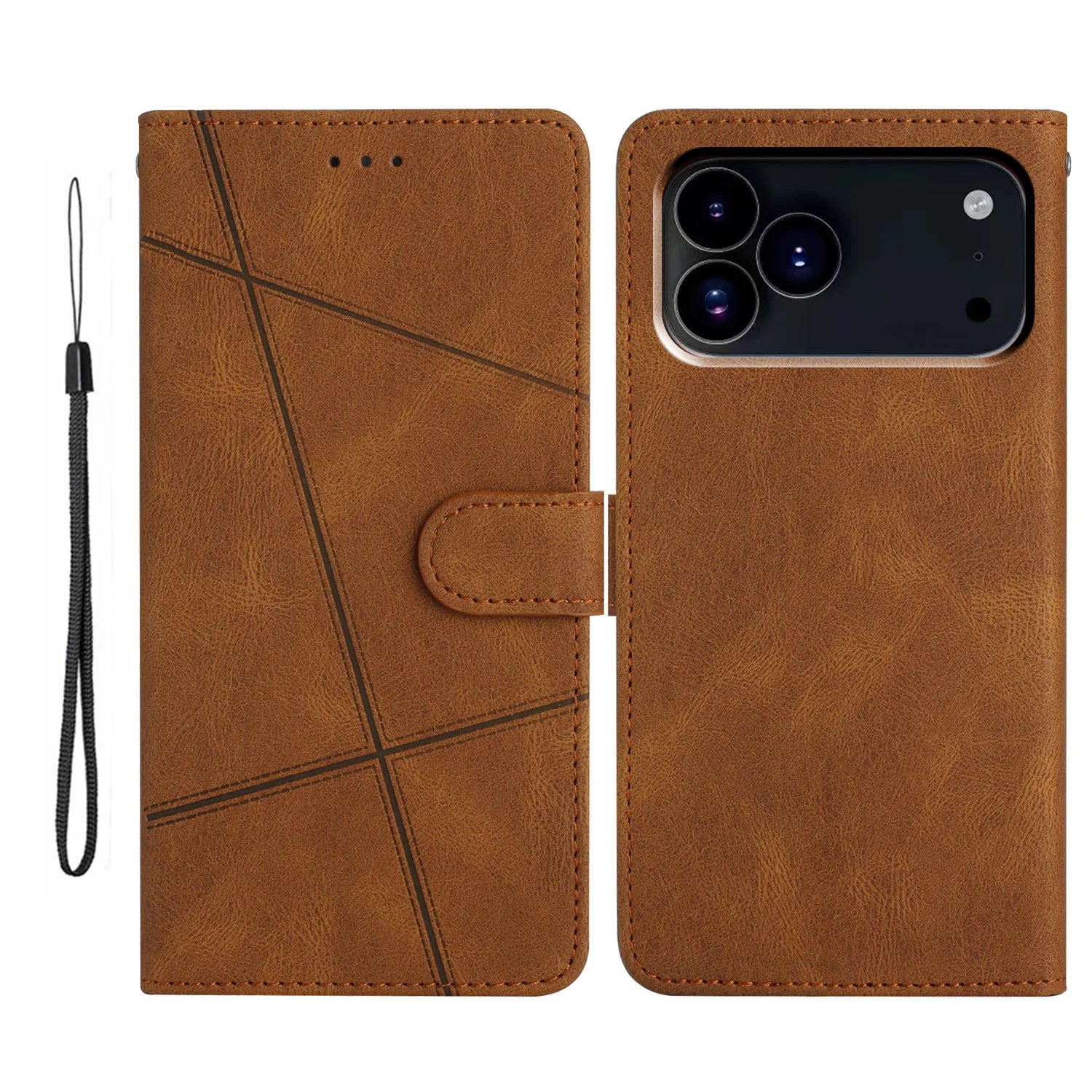 Business Flip Leather MagSafe Wallet Case with Kickstand for iPhone 17 Series