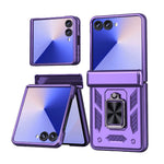 Samsung Galaxy Z Flip 7 Shockproof Armor Case with Kickstand