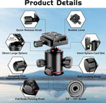 Ball 360° Panoramic Tripod Head