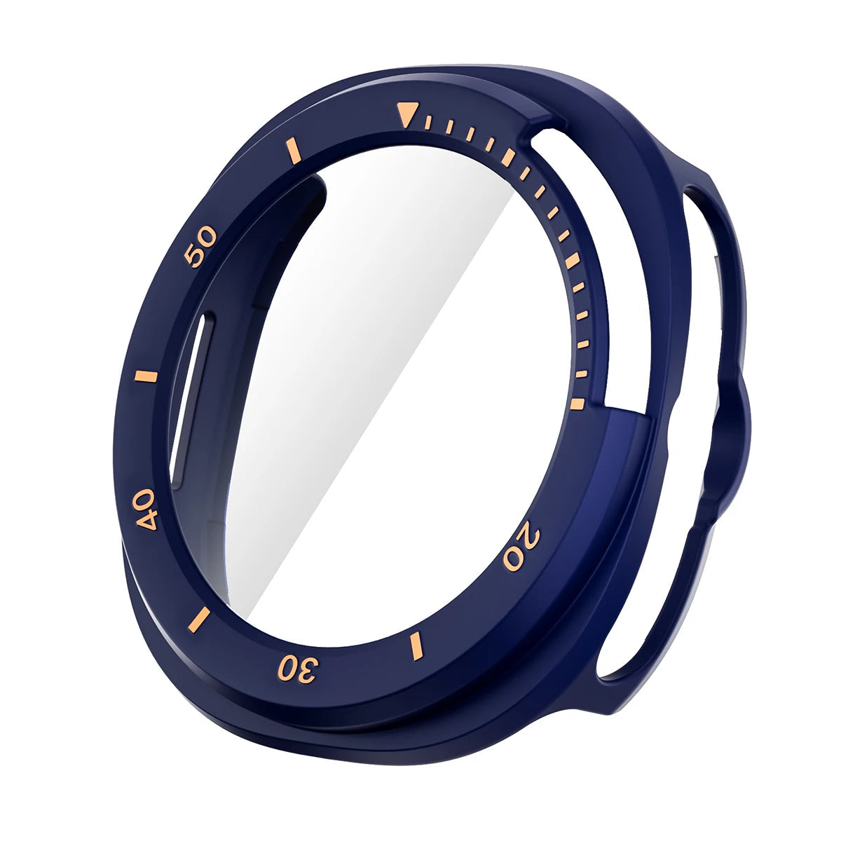 PC Case with Tempered Glass Screen Protector for Samsung Galaxy Watch 8 Classic
