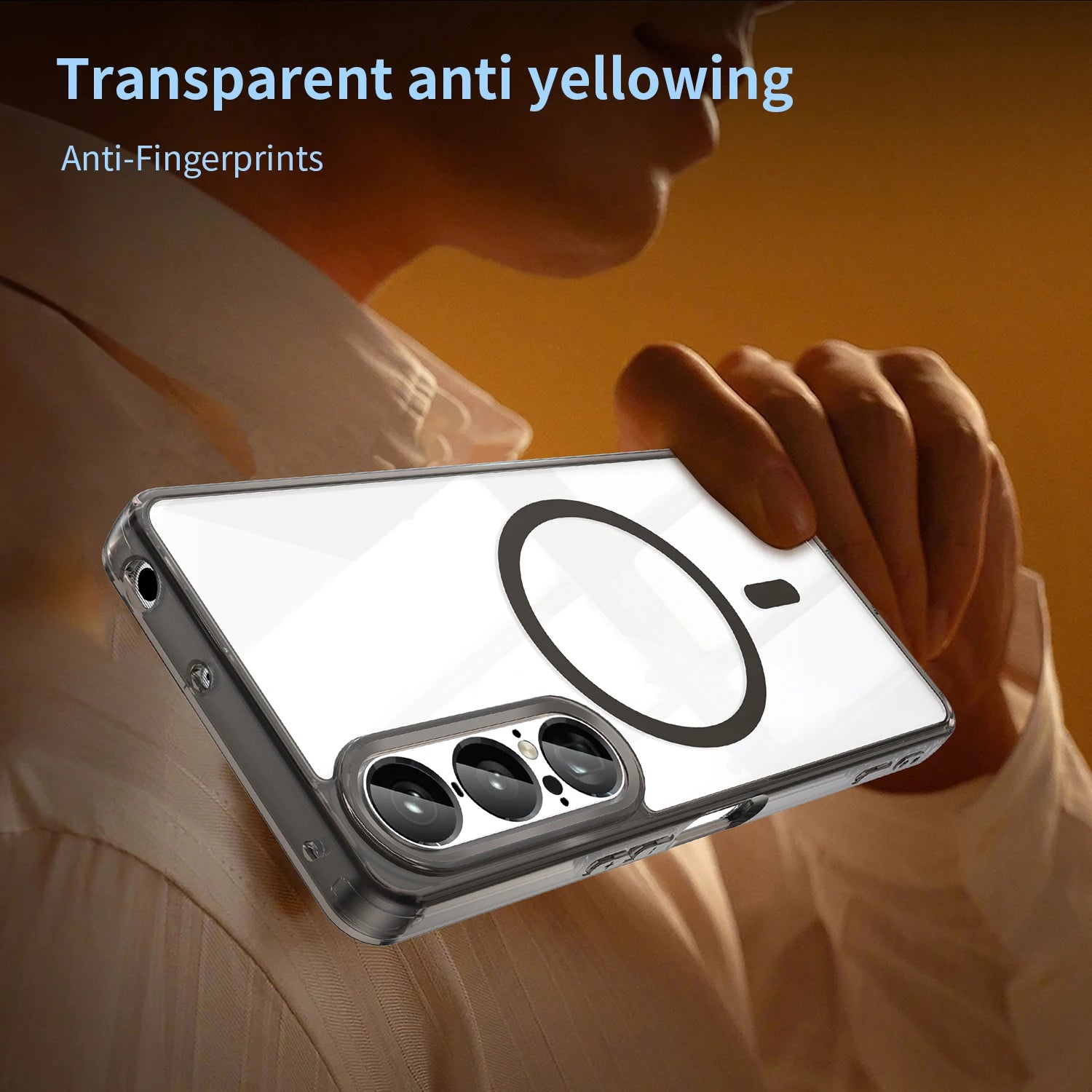 Sony Xperia 1 VII Shockproof Magnetic Clear Case