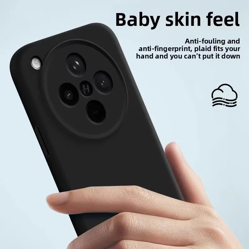 Liquid Silicone Shockproof Case with Raised Camera Ring for OPPO Find X9 Ultra