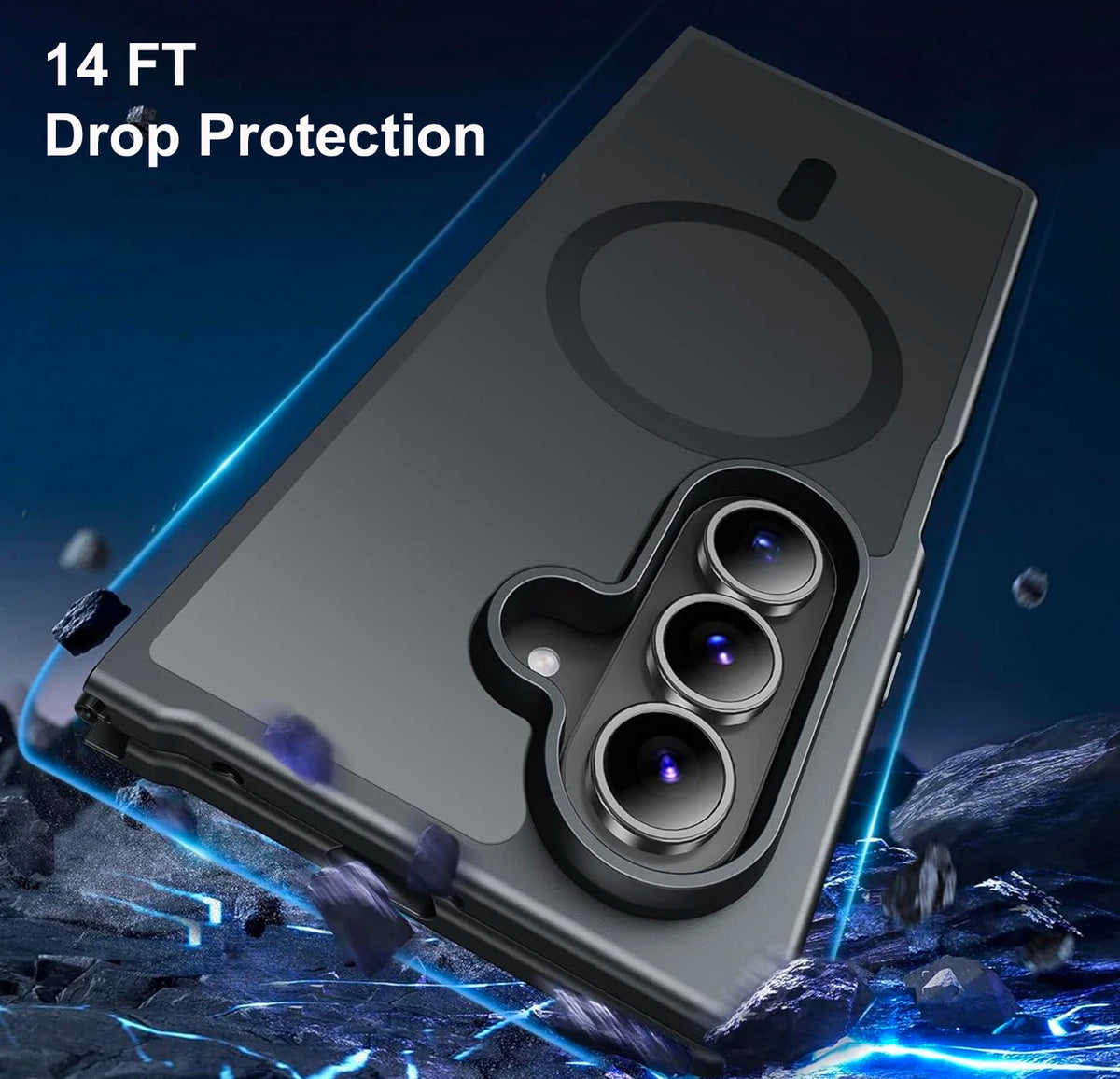 Translucent Matte Magnetic Case with Raised Camera Protection for Samsung Galaxy Z Fold 8 Ultra