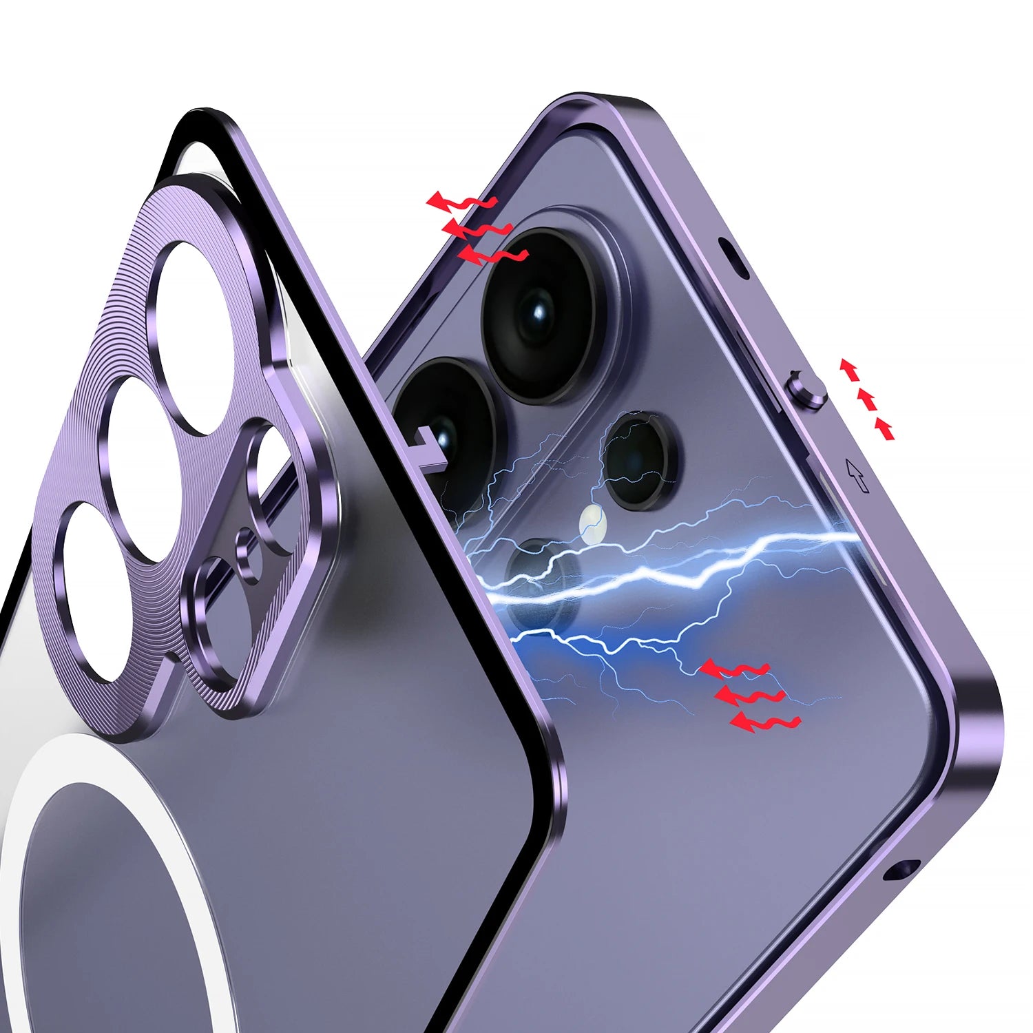 Samsung Galaxy S26 Ultra TPU Magnetic Case with Metal Lens Cover