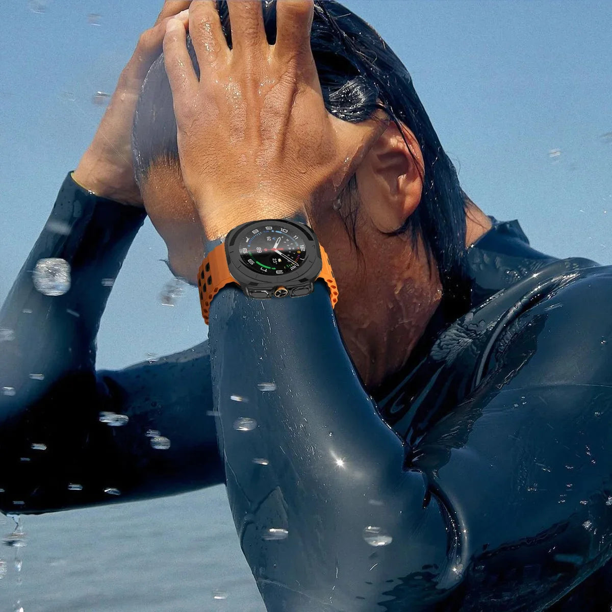 Silicone Strap & Protection Set for Samsung Galaxy Watch Ultra and Samsung Galaxy Watch Ultra (2025)