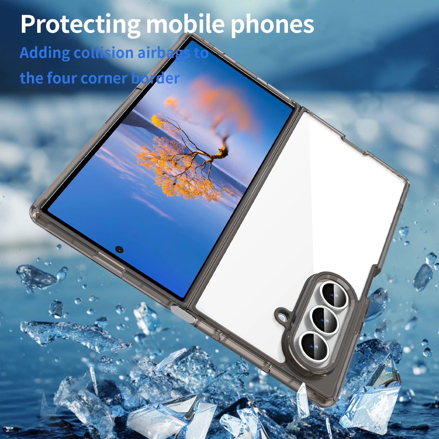 Clear Transparent Anti-Scratch Case for Samsung Galaxy Z Fold 7