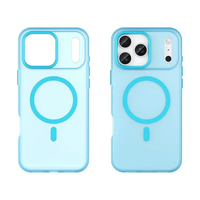 Luxury Shockproof Matte Bumper MagSafe Case for iPhone 17 Series