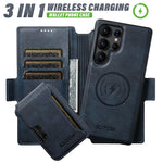 3-in-1 Magnetic Leather Wallet Case with Card Holder for Samsung Galaxy S25 Ultra