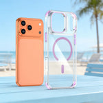 iPhone 17 Series Transparent MagSafe Case with Hidden Lens Stand