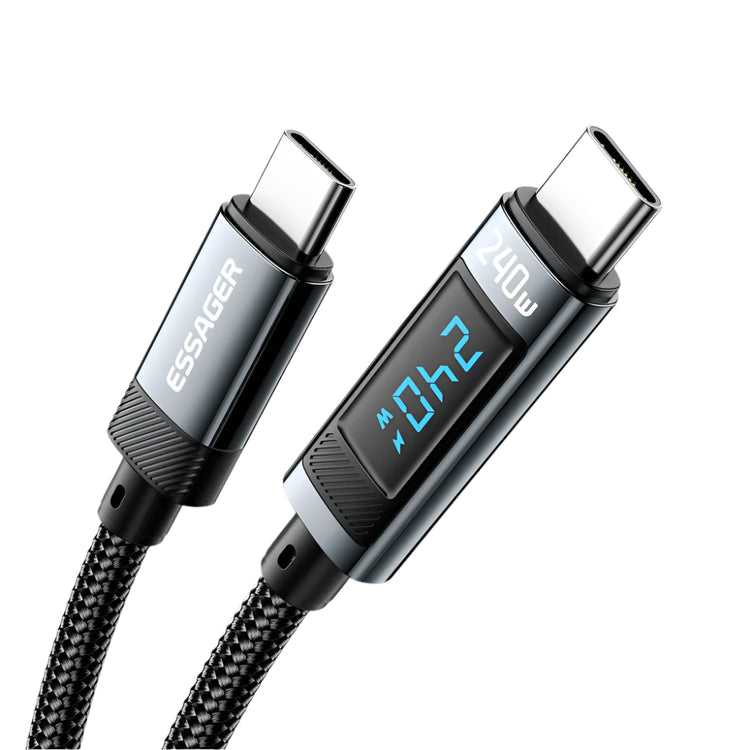 Essager 240W USB-C Fast Charging Cable with LED Display