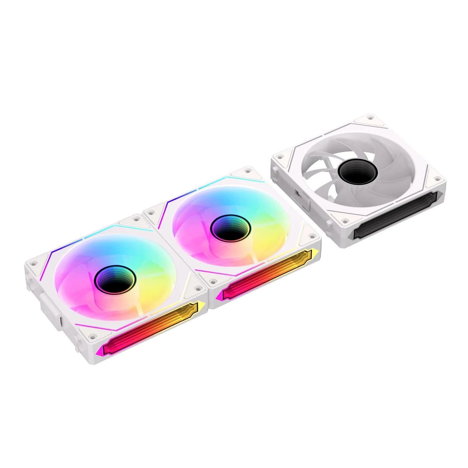TEUCER DL-1 ARGB PC Fan Kit 3-Pack Wireless RGB Cooling Fans