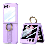 Shockproof Hard PC Case with Wrist Strap Ring for Samsung Galaxy Z Flip 6