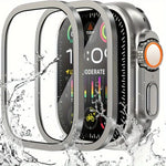 Tempered Glass Screen Protector with Titanium Frame for Apple Watch Ultra 2
