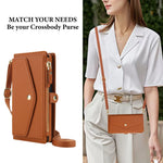 Crossbody Magnetic Leather Wallet Case for Samsung Galaxy S25 Series