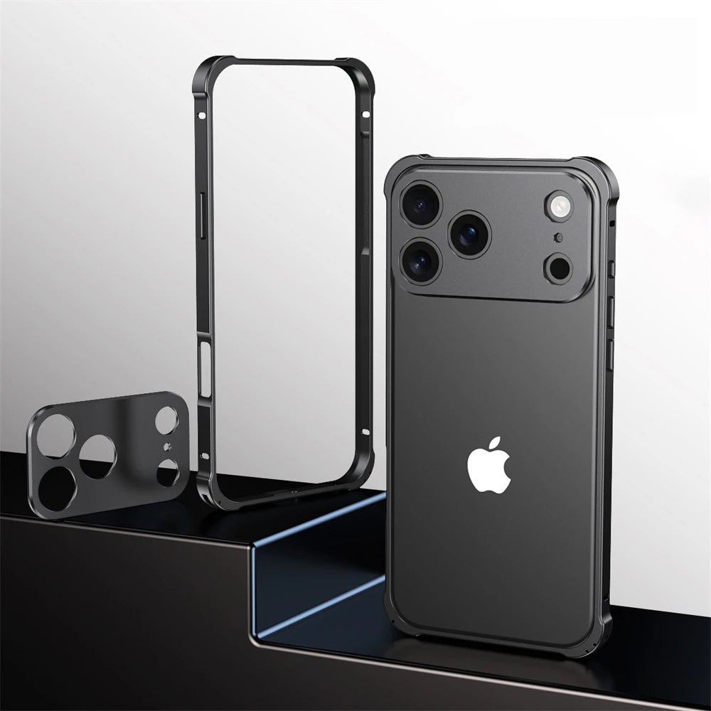 Aluminum Alloy Original Color Shockproof Bumper Frame Case for iPhone 17 Series