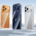 Crystal Clear Anti-Yellowing Shockproof Case with Raised Camera Ring for iPhone 17 Series