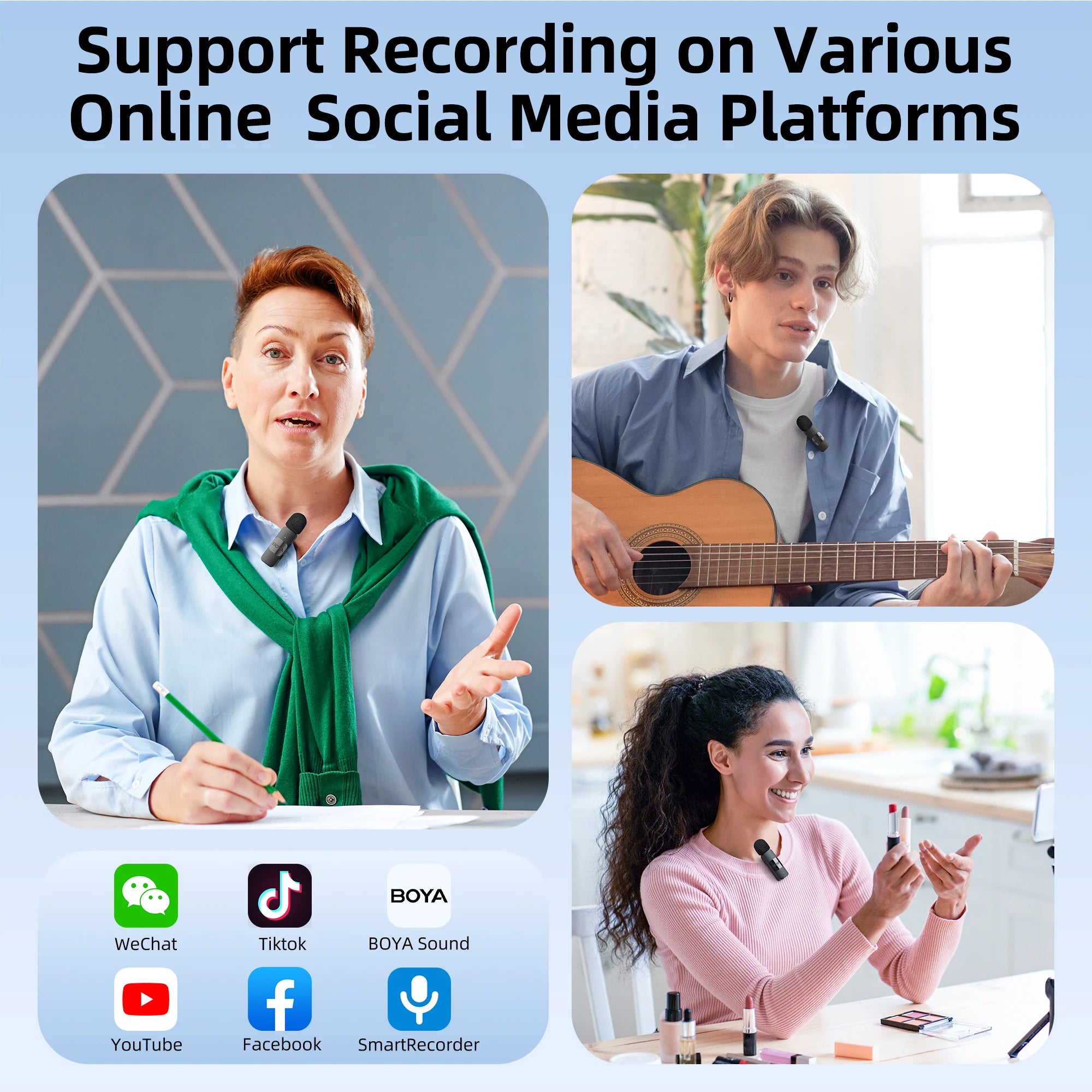BOYA BY-V10 Wireless Lavalier Microphone