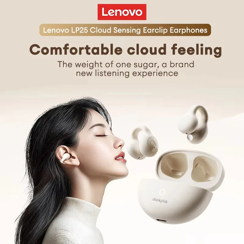 Lenovo LP25 Bluetooth 5.4  Earclip Earbuds