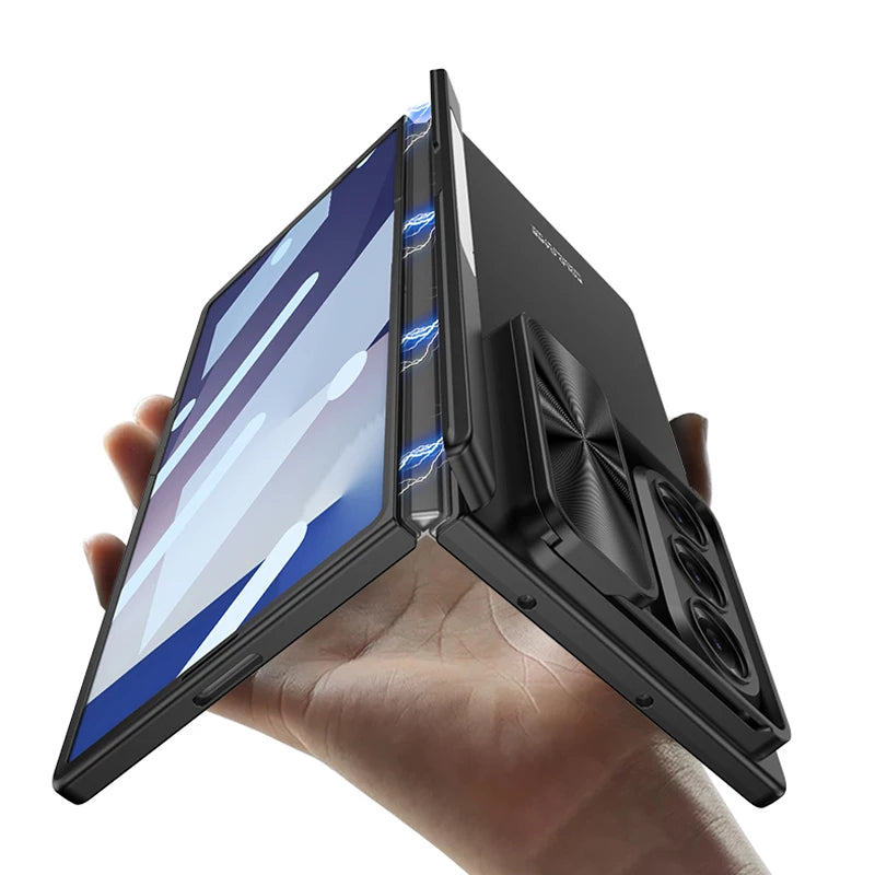 Samsung Galaxy Z Fold 7 Rugged Protective Cover with Slide Camera Shield