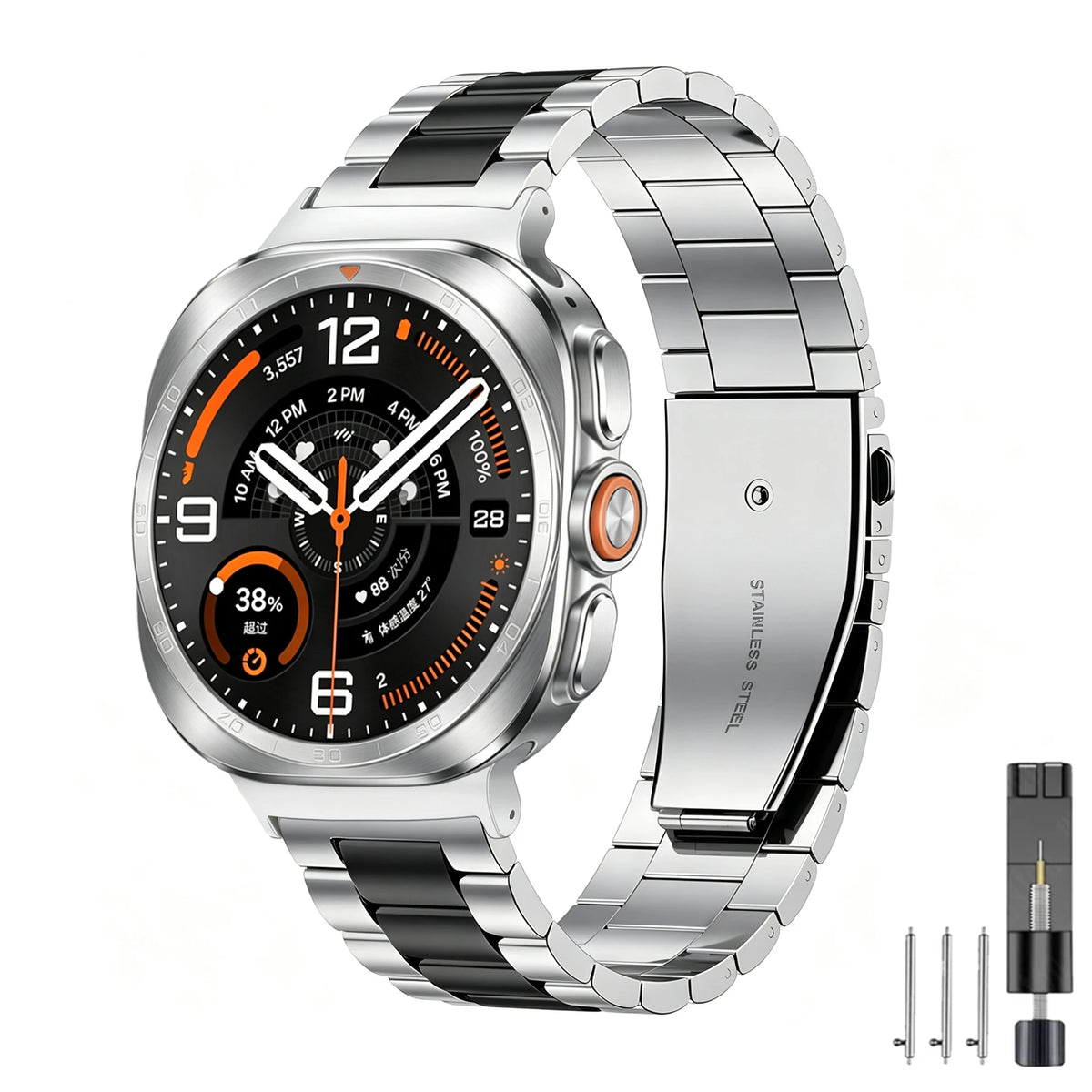 Stainless Steel Bracelet for Samsung Galaxy Watch Ultra 2