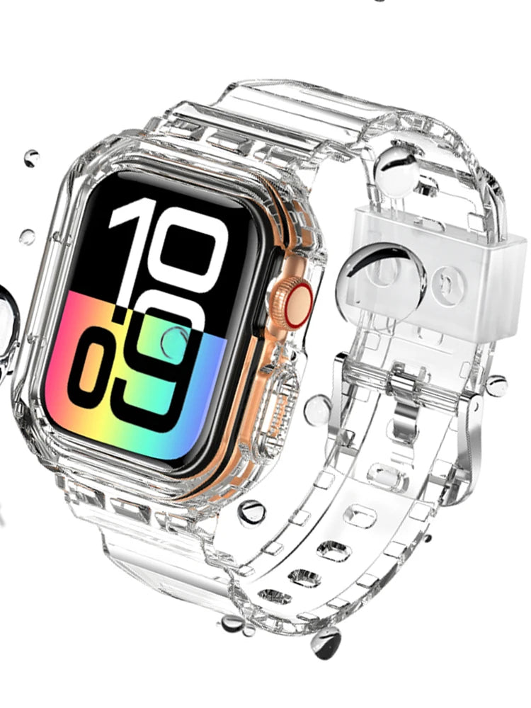 Protective Silicone Case + Wristband for Apple Watch