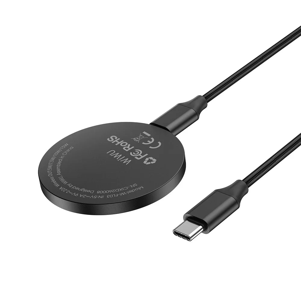 WiWU Wi-P034 15W Kevlar MagSafe-Compatible Wireless Charger
