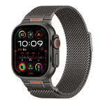 Elegant Mechanical Milanese Loop Strap with Apple Watch