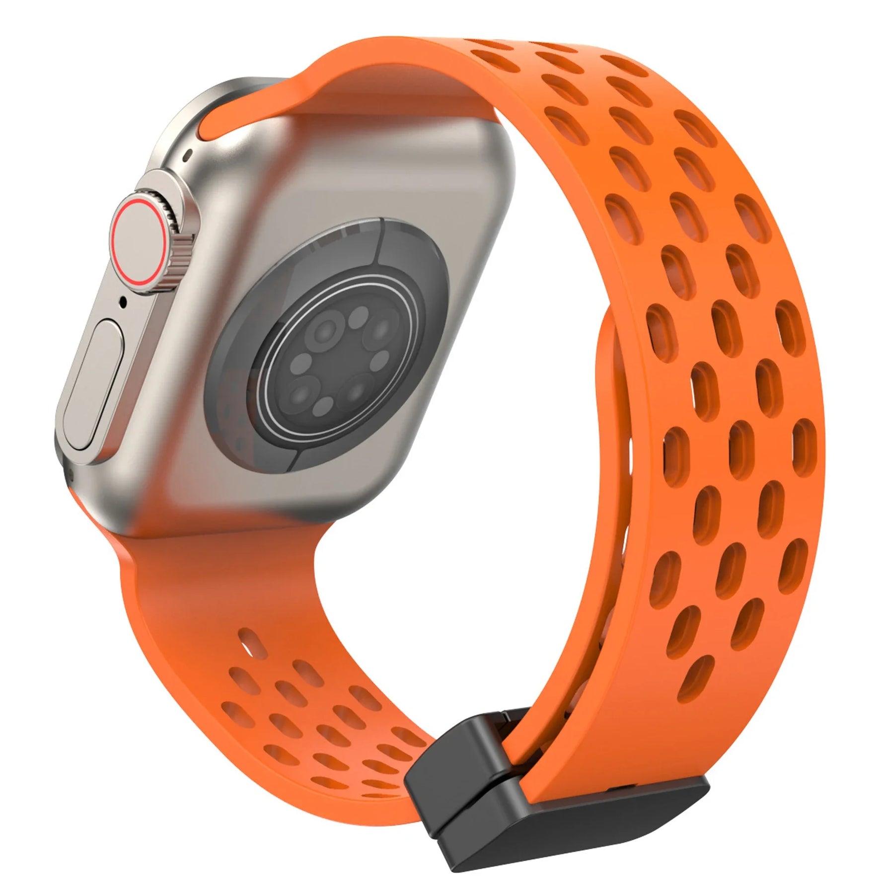 Breathable Magnetic Silicone Sport Strap for Apple Watch