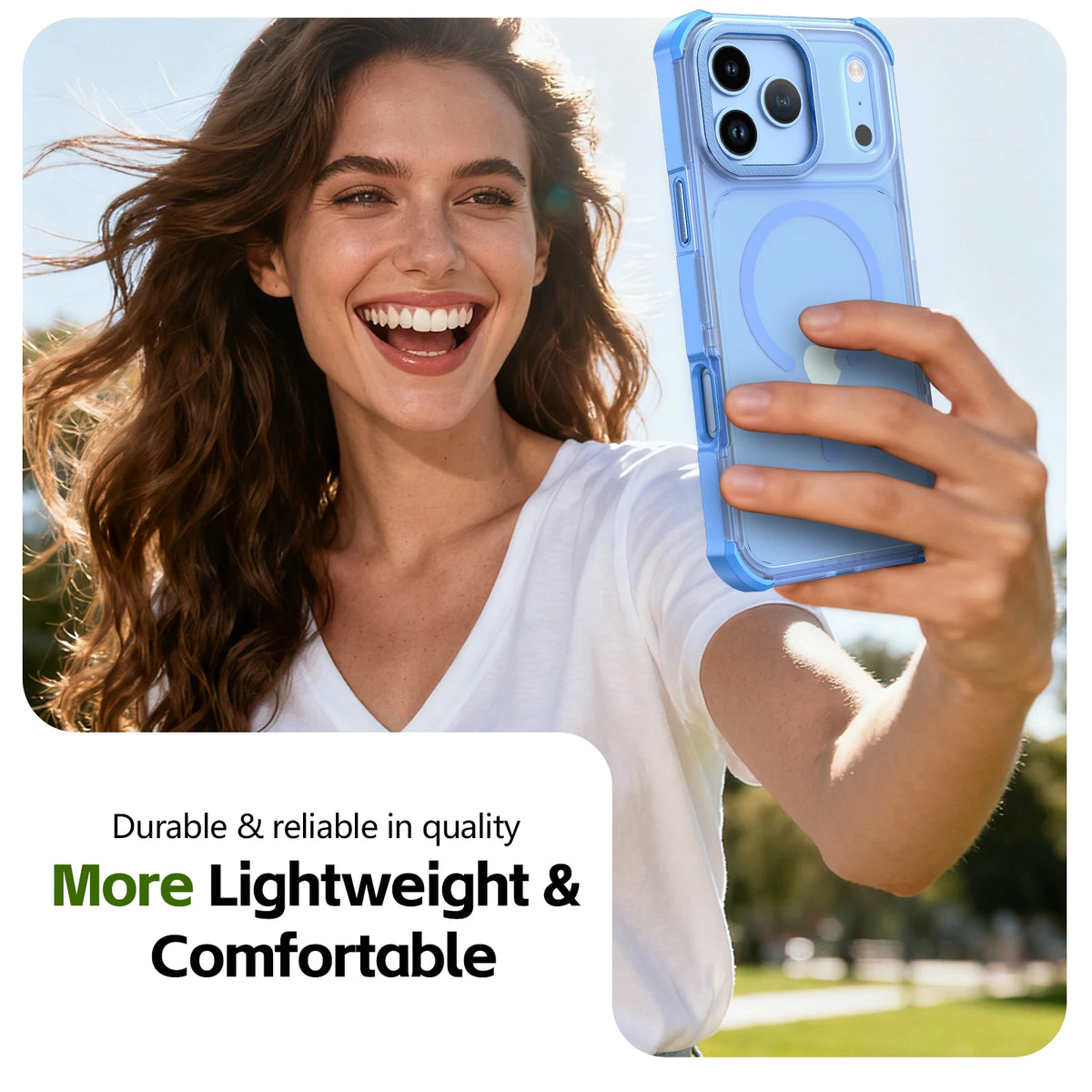 Matte Translucent Shockproof Case with Reinforced Corner Protection for iPhone 18 Series
