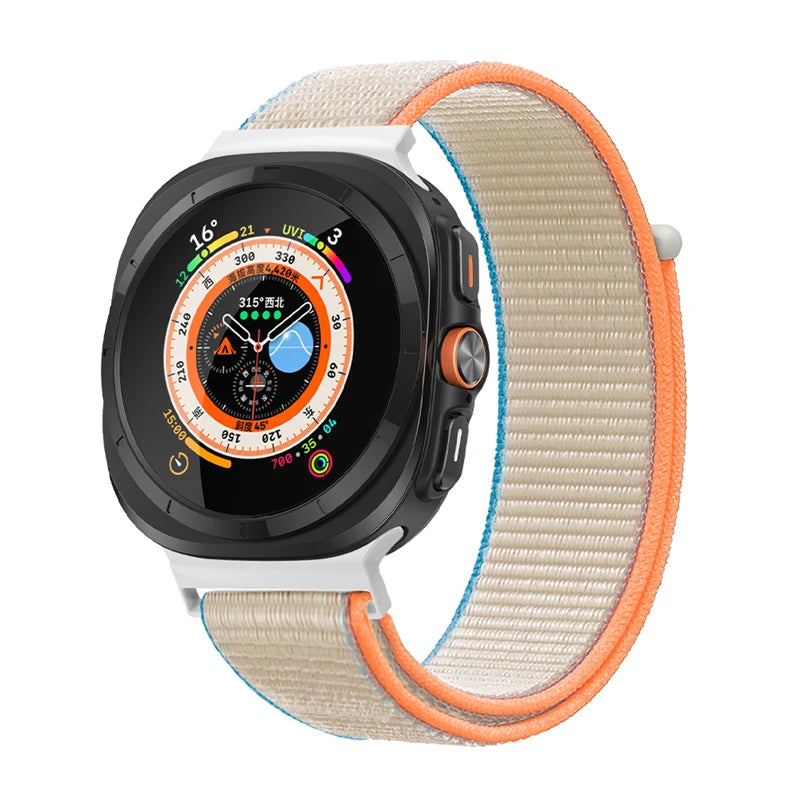 Breathable Nylon Sport Loop Watchband for Samsung Galaxy Watch Ultra and Samsung Galaxy Watch Ultra (2025)