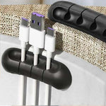 3-Slot Self-Adhesive Cable Organizer Clips