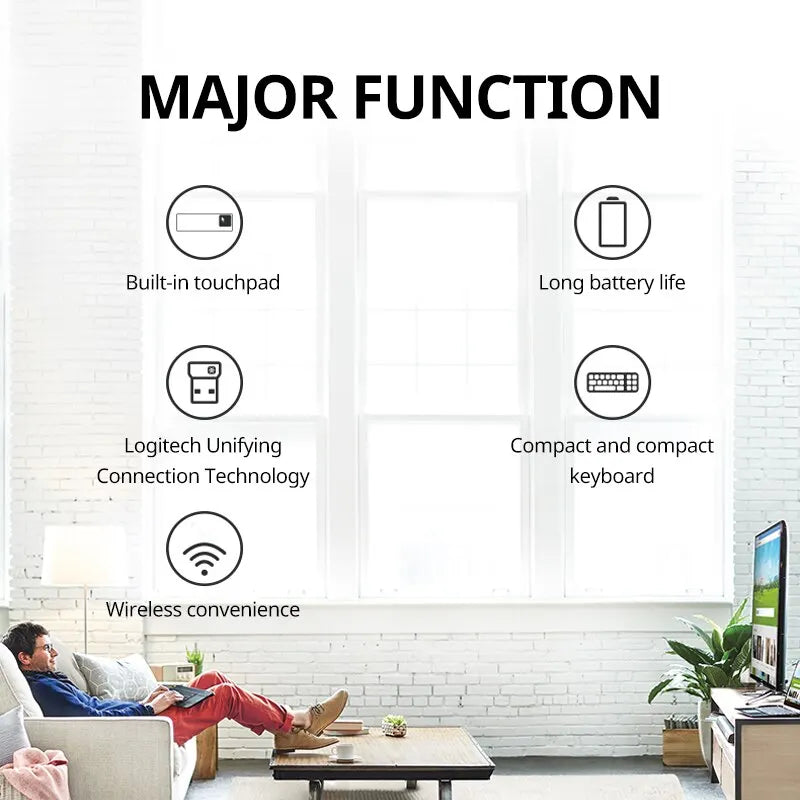 Logitech K400 Plus Wireless Keyboard with Touchpad