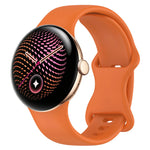 Silicone Quick-Release Watch Band with 8-Shape Anchor Connector for Google Pixel Watch 4