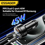 Essager 105W Car Charger with Digital Display