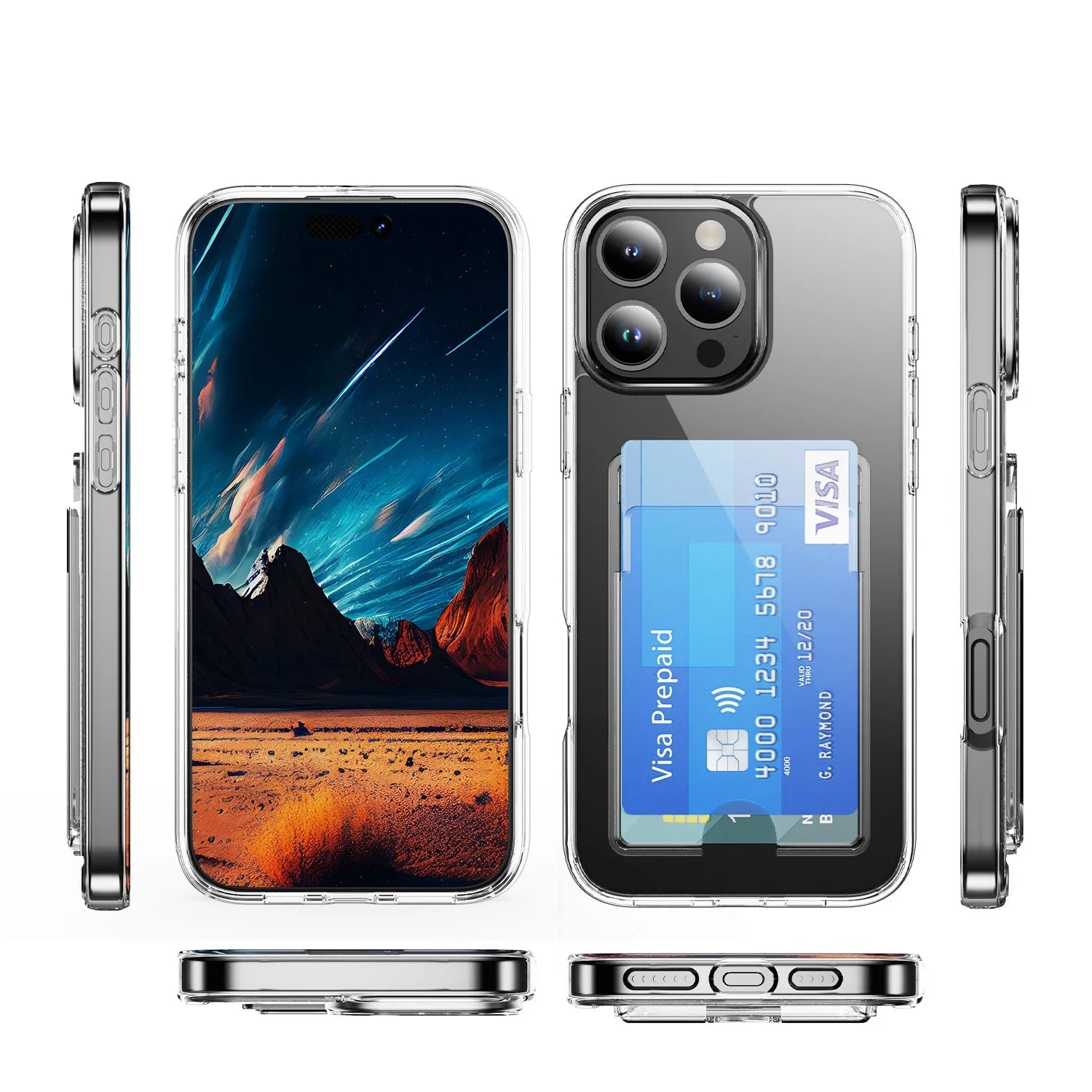 Crystal Clear Acrylic Phone Case for iPhone 16 Series